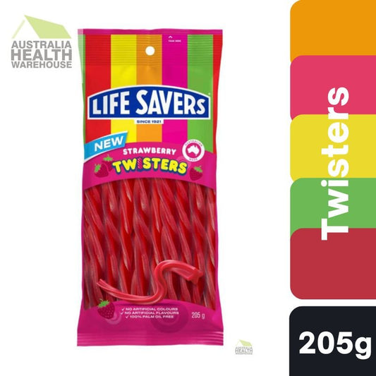 [Expiry: 16/02/2027] Life Savers Strawberry Twisters 205g|Oz Mart