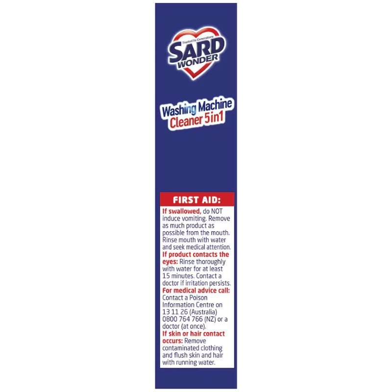 Sard Washing Machine Cleaner Antibacterial 5 In 1 Deep Clean Action 2 x 75g