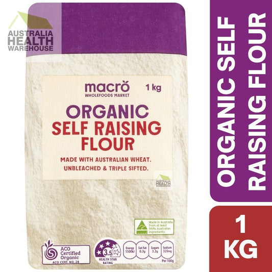 Woolworths Macro Organic Self Raising Flour 1kg