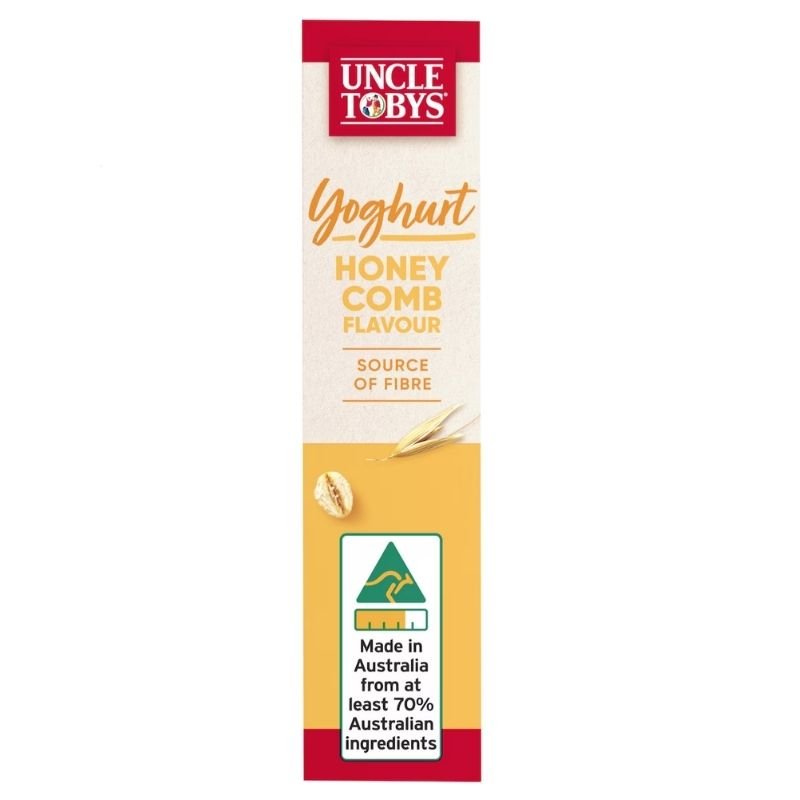 Uncle Tobys Muesli Bars Yoghurt Honeycomb 6 Pack 185g