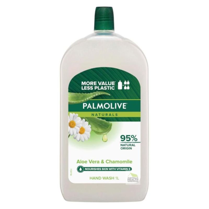 Palmolive Naturals Liquid Hand Wash Aloe Vera & Chamomile Refill 1 Litre