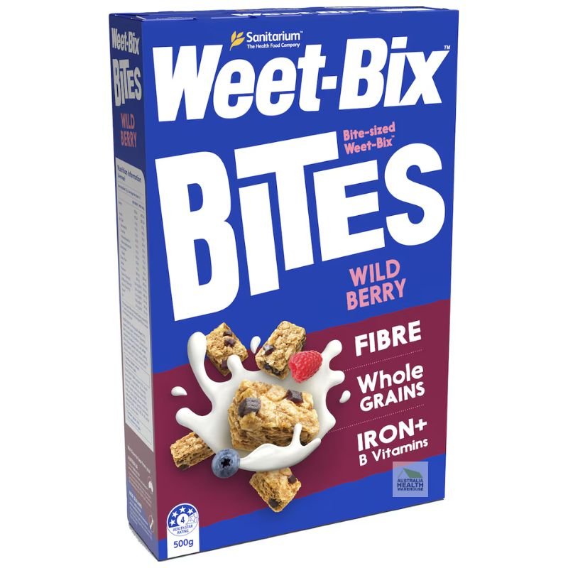 [Expiry: 21/08/2025] Sanitarium Weet-Bix Bites Wild Berry Breakfast Cereal 500g