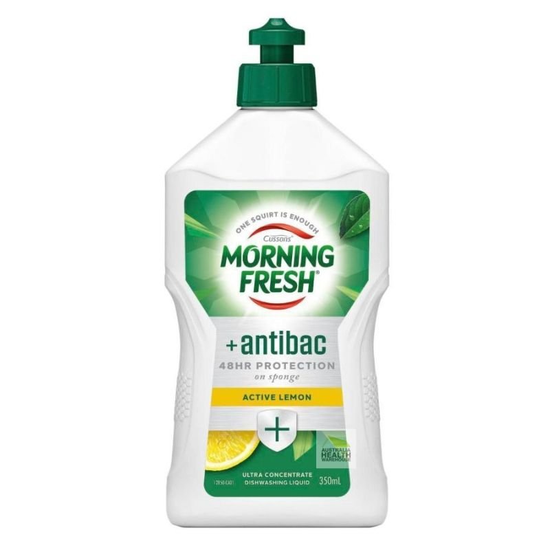 Morning Fresh Dishwashing Liquid Antibacterial Active Lemon 350mL