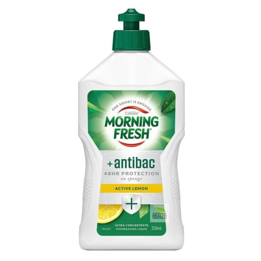 Morning Fresh Dishwashing Liquid Antibacterial Active Lemon 350mL