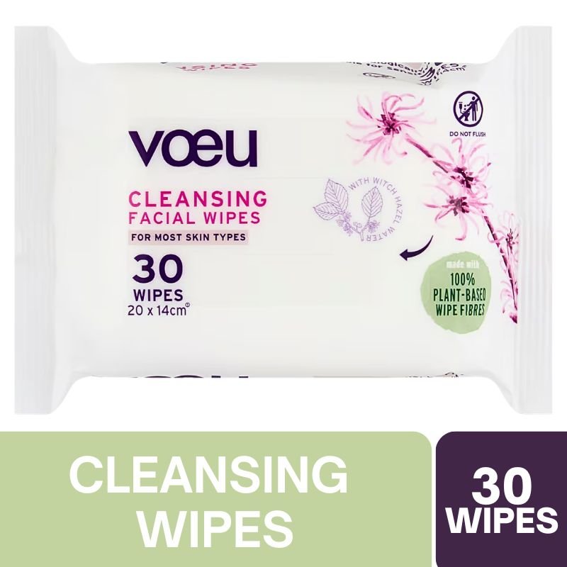 [Expiry Date: 16/01/2028] Voeu Cleansing Facial 30 Wipes