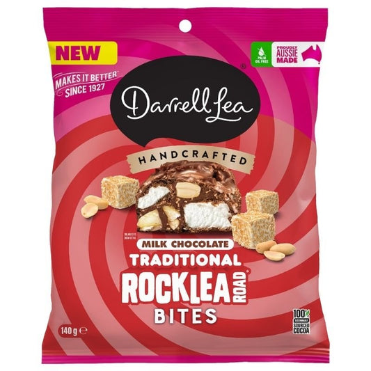 [Expiry Date: 15/12/2026] Darrell Lea Rocklea Road Milk Chocolate Bites 140g
