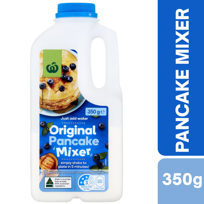 [Expiry: 18/09/2026] Woolworths Original Pancake Mixer 350g