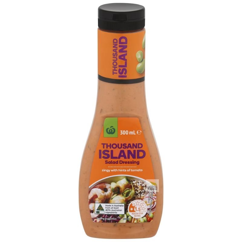[CLEARANCE Expiry: 02/04/2026] Woolworths Thousand Island Salad Dressing 300mL