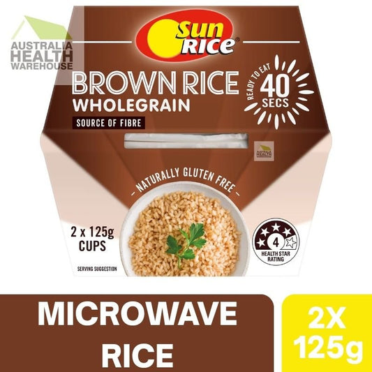 [Expiry Date: 16/09/2026] Woolworths Brown Rice Microwave Cups 2 Pack (2 x 125g)