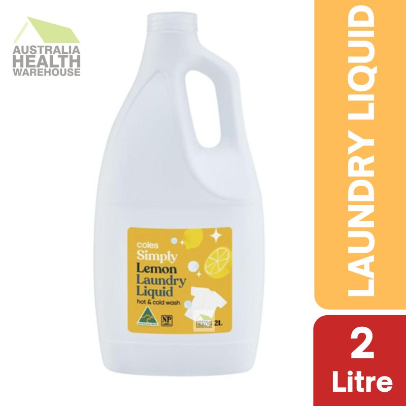 Coles Simply Laundry Liquid Lemon 2 Litre