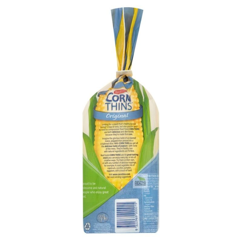 [Expiry: 01/06/2026] Real Foods Corn Thins Original 150g