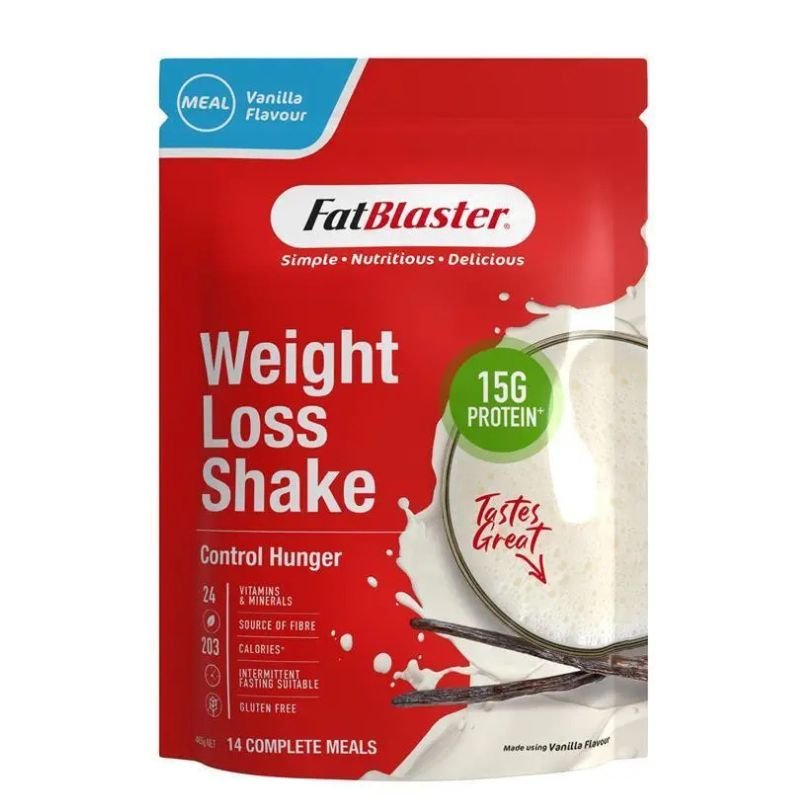 [Expiry: 06/2027] Naturopathica FatBlaster Weight Loss Shake Red Pouch Vanilla 465g