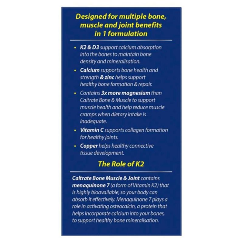 [Expiry: 09/2027] Caltrate Bone Muscle & Joint 60 Tablets