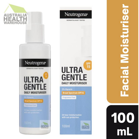 [Expiry: 09/2026] Neutrogena Ultra Gentle Daily Moisturiser SPF15 100mL