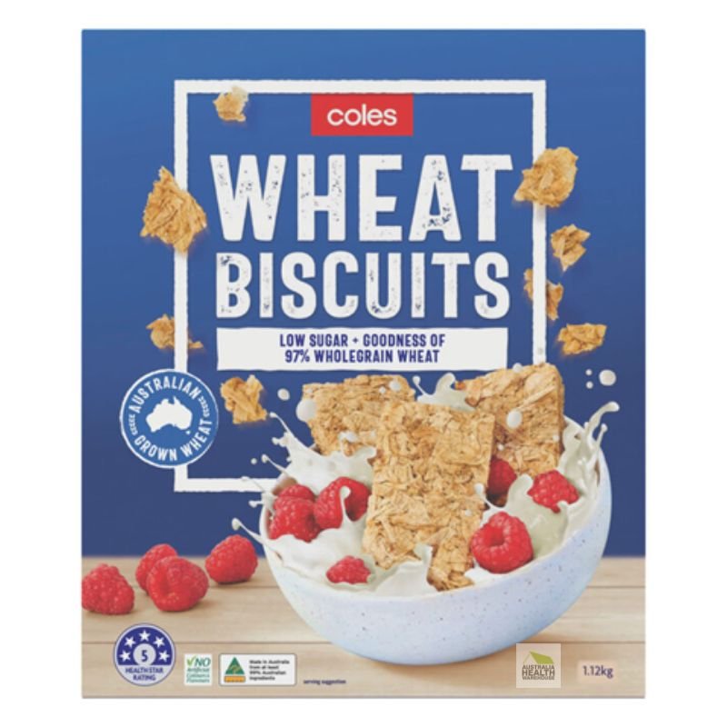 Coles Wheat Biscuits 1.12 kg