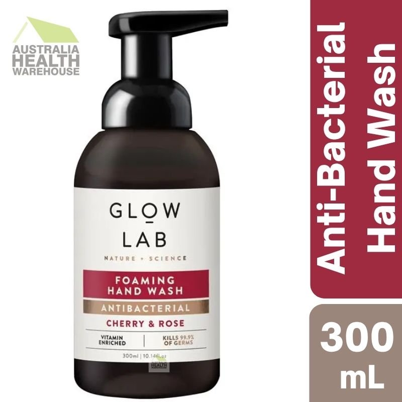 Glow Lab Antibacterial Foaming Cherry & Rose Hand Wash 300mL