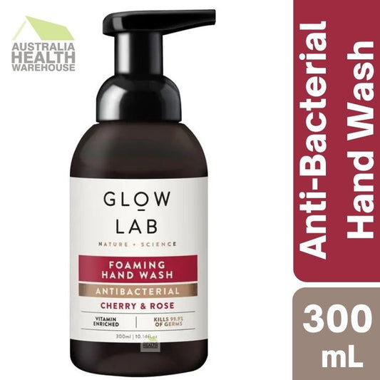 Glow Lab Antibacterial Foaming Cherry & Rose Hand Wash 300mL