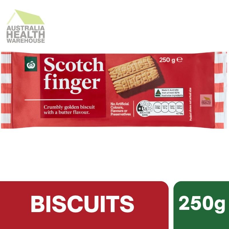[CLEARANCE Expiry: 30/03/2026] Woolworths Scotch Finger Biscuits 250g