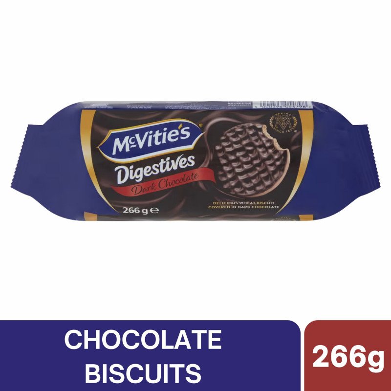 [Expiry Date: 28/11/2026] McVitie's Digestives Dark Chocolate 266g