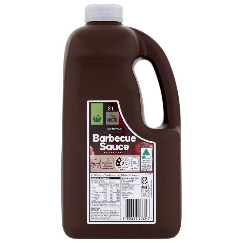 Woolworths Barbecue Sauce 2 Litre