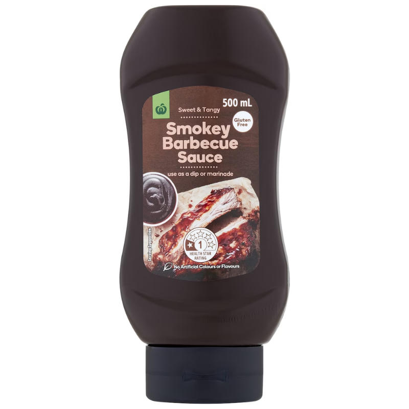 [Expiry Date: 31/10/2026] Woolworths Smokey Barbecue Sauce 500mL
