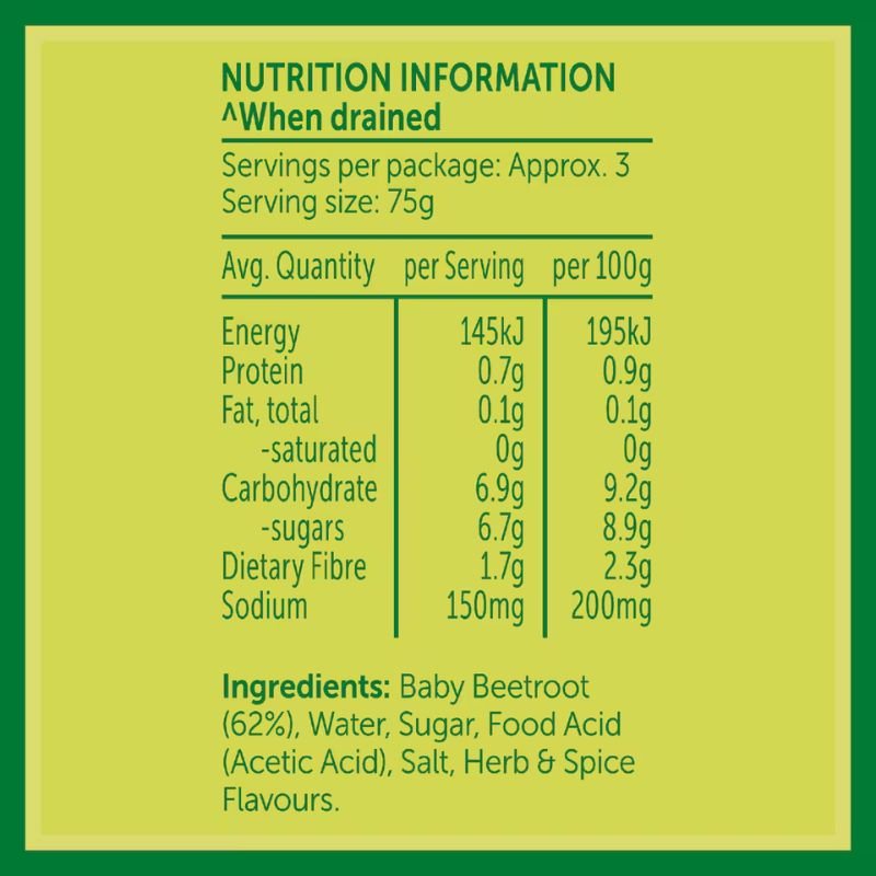 [Expiry Date: 30/07/2027] Golden Circle Baby Beetroot 450g