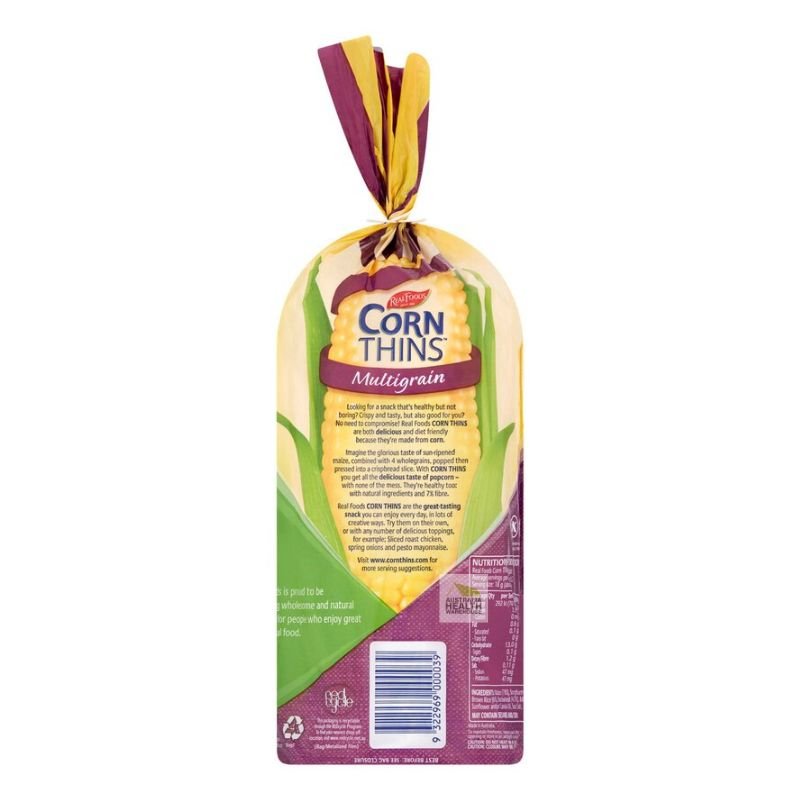 [Expiry: 01/06/2026] Real Foods Corn Thins Multigrain 150g
