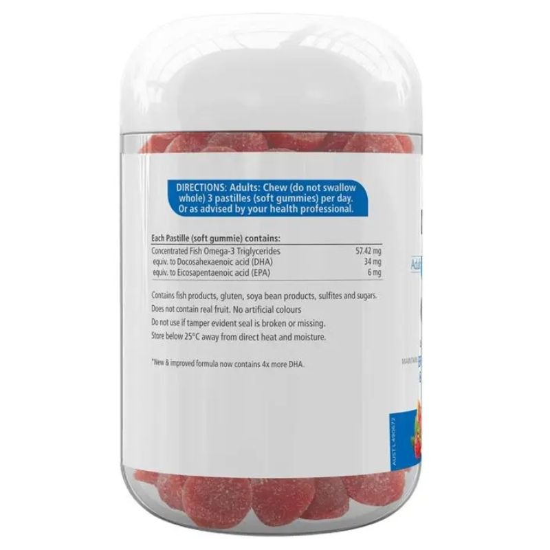 [Expiry: 06/2027] Nature’s Way Adult Vita Gummies Omega-3 100 Gummies