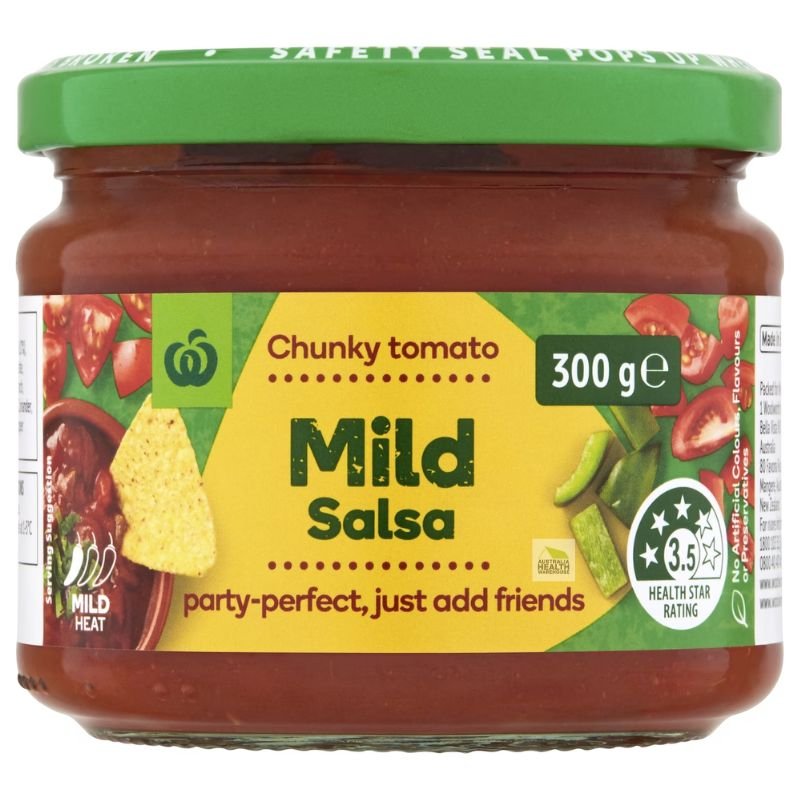 [Expiry Date: 30/04/2027]  Woolworths Mild Salsa 300g