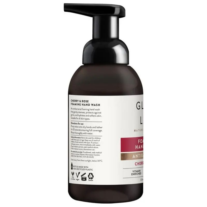 Glow Lab Antibacterial Foaming Cherry & Rose Hand Wash 300mL