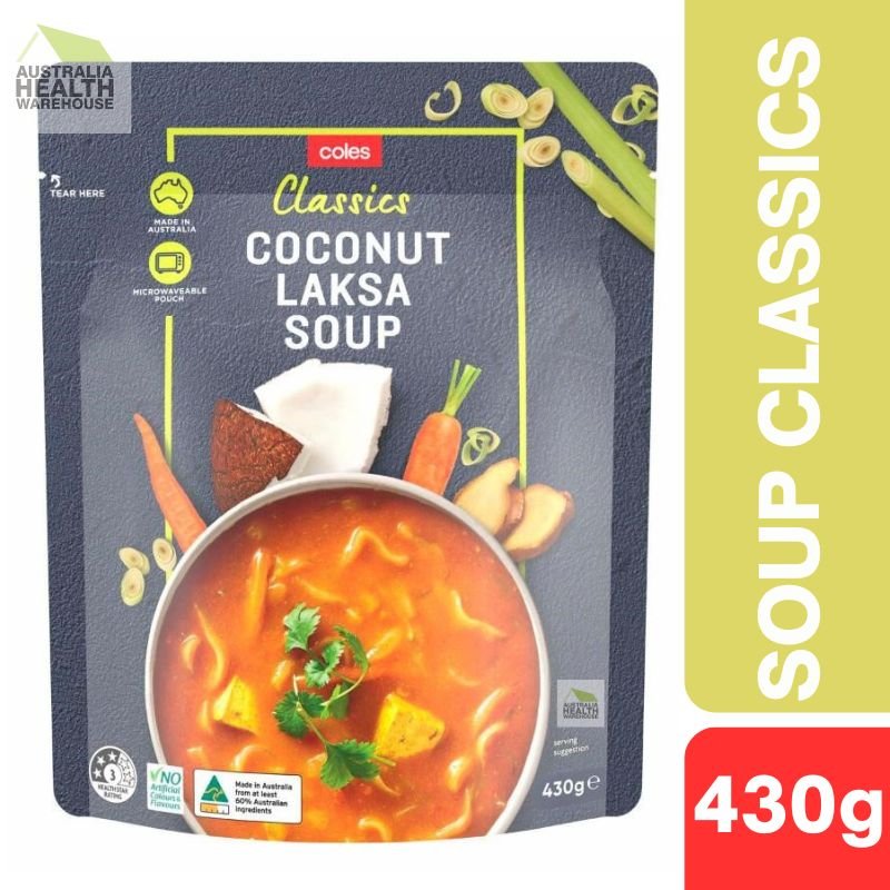 Coles Classics Coconut Laksa Soup Pouch 430g