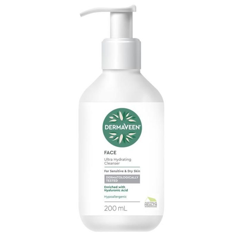 [Expiry: 11/2026] DermaVeen Face Ultra Hydrating Cleanser 200mL