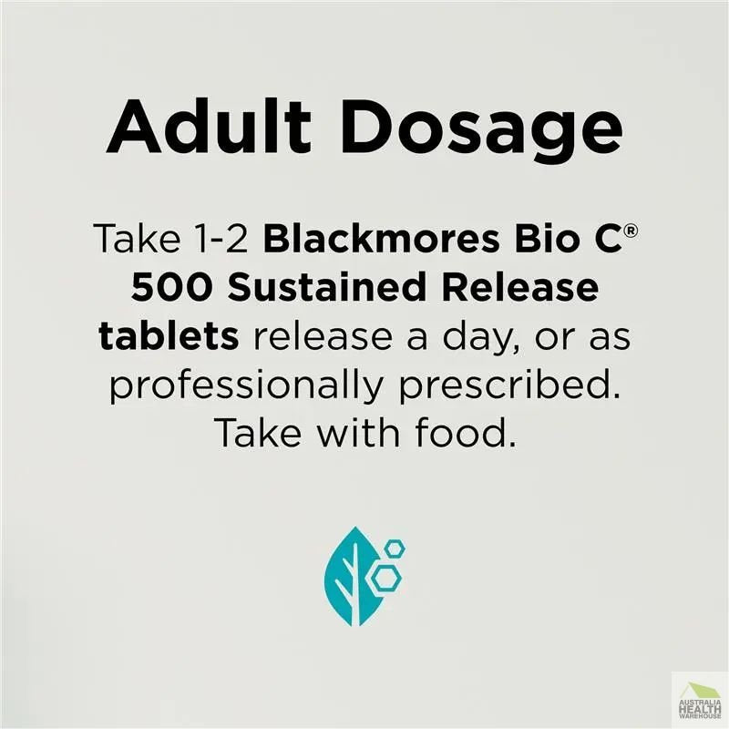 [Expiry: 04/2028] Blackmores Bio C 500mg Sustained Release 200 Tablets