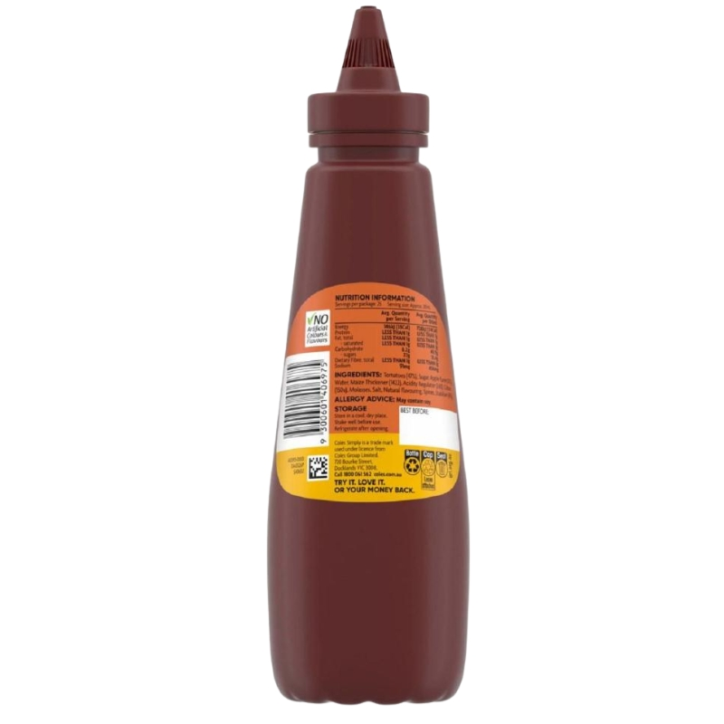 [Expiry Date: 07/05/2027] Coles BBQ Sauce 500mL