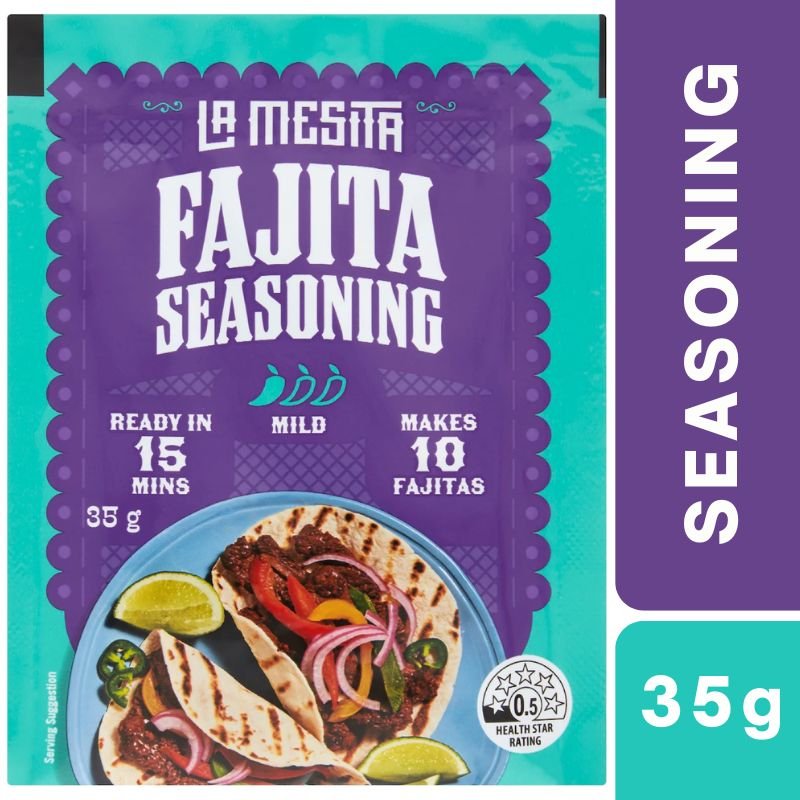 [Expiry Date: 18/08/2027] La Mesita Fajita Seasoning Mild 35g