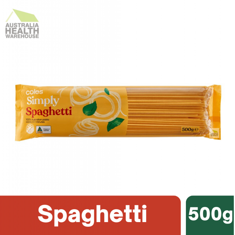 [Expiry: 17/11/2027] Coles Simply Pasta Spaghetti 500g