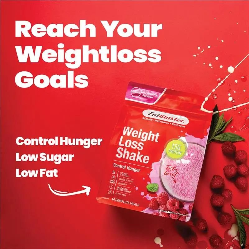 [Expiry Date: 02/2028] Naturopathica FatBlaster Weight Loss Raspberry Ripple Shake 430g