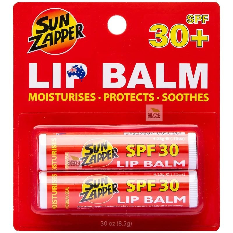 [Expiry: 01/2025] Sun Zapper SPF 30+ Lip Balm Twin Pack 8.5g