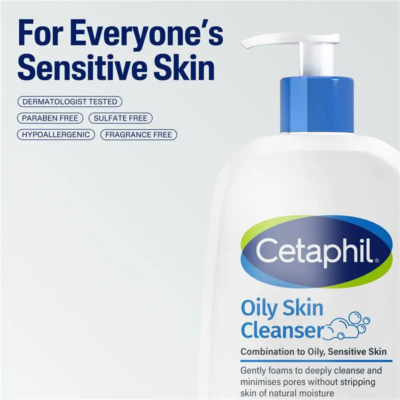 [Expiry: 10/2028] Cetaphil Oily Skin Cleanser 473mL