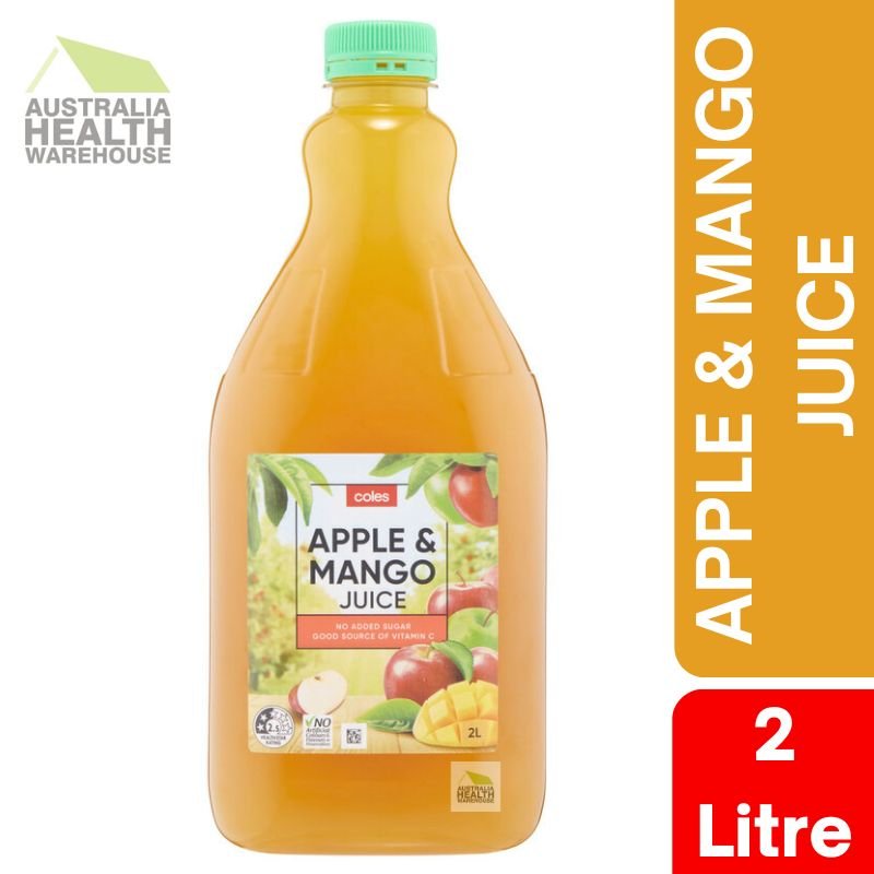 [CLEARANCE Expiry: 16/01/2026] Coles Apple & Mango Juice 2 Litre