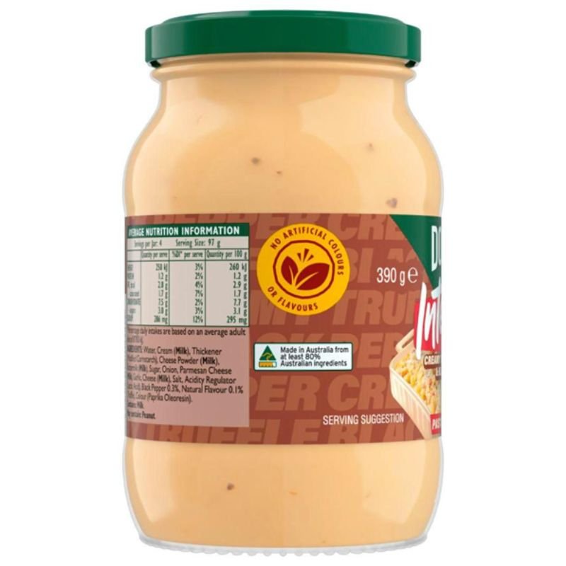 [Expiry Date: 02/08/2027] Dolmio Intensify Creamy Truffle Flavour & Black Pepper Pasta Bake Sauce 390g