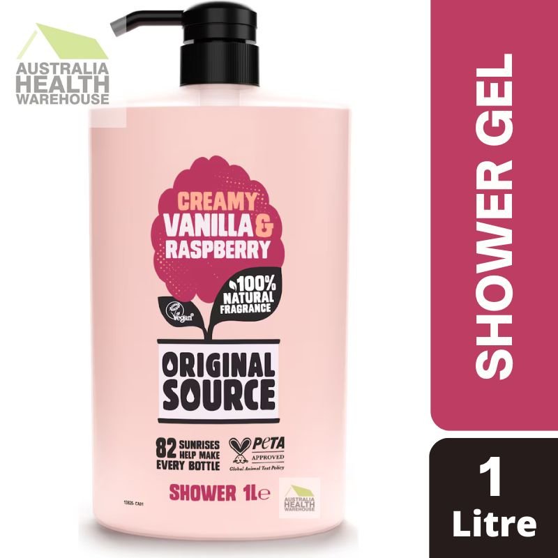 Original Source Creamy Vanilla & Raspberry Shower Gel 1 Litre