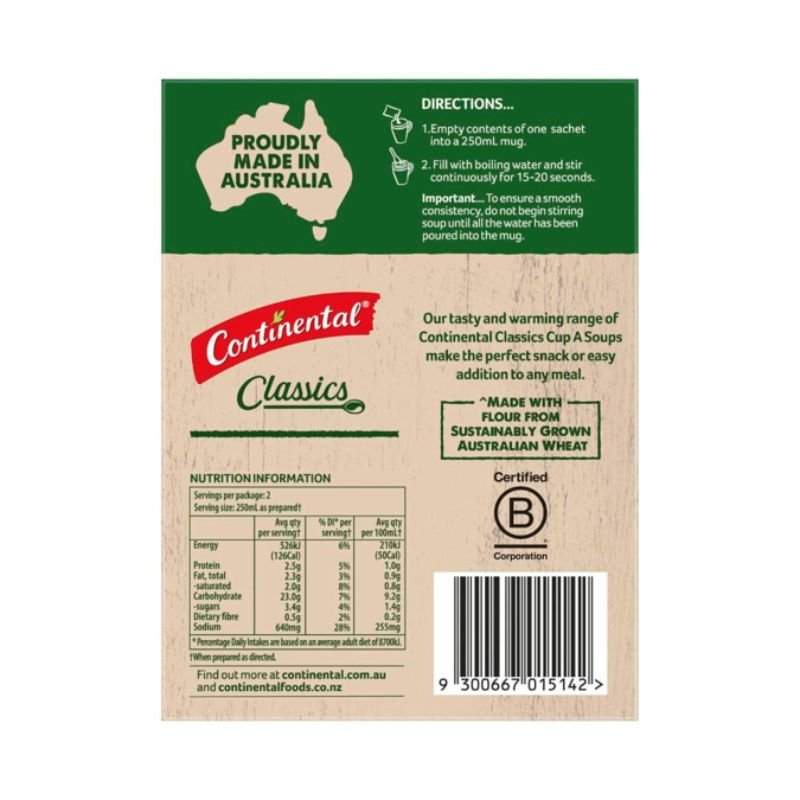 [Expiry: 03/03/2028] Continental Cup A Soup Chinese Chicken & Corn with Noodles Serves 2 66g
