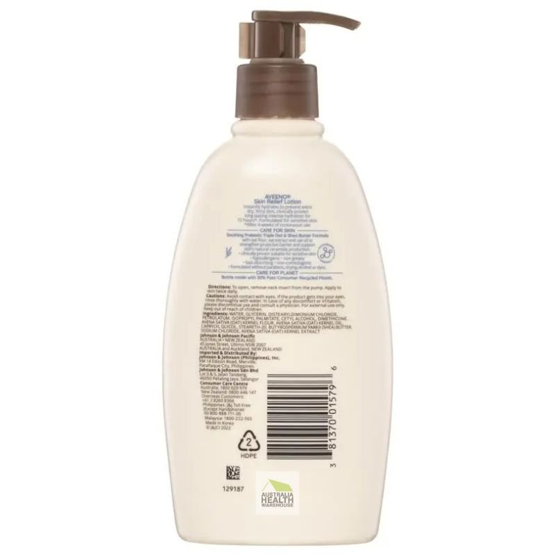 Aveeno Skin Relief Fragrance Free Moisturising Body Lotion 354mL