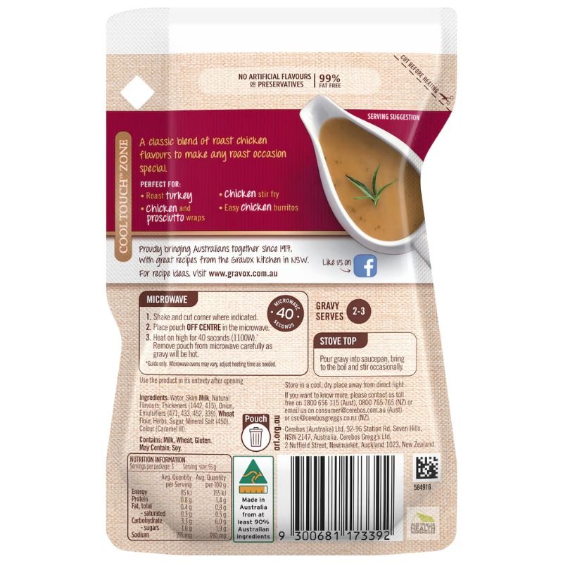[Expiry Date: 06/05/2027] Gravox Roast Chicken With Herbs Liquid Gravy Pouch 165g