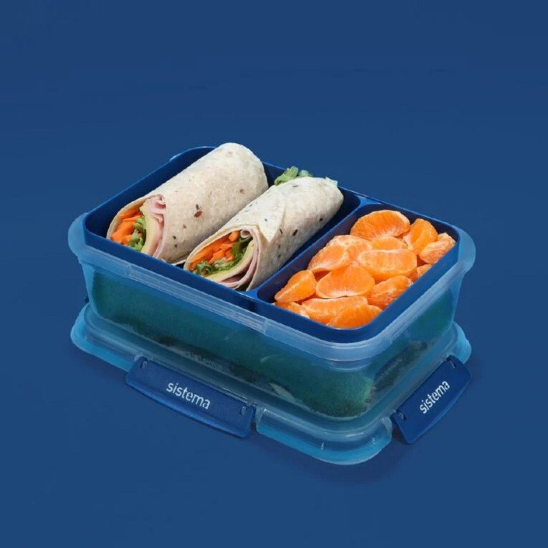 Sistema To Go Rectangle Stax Food Container 2.2 Litre (Blue)