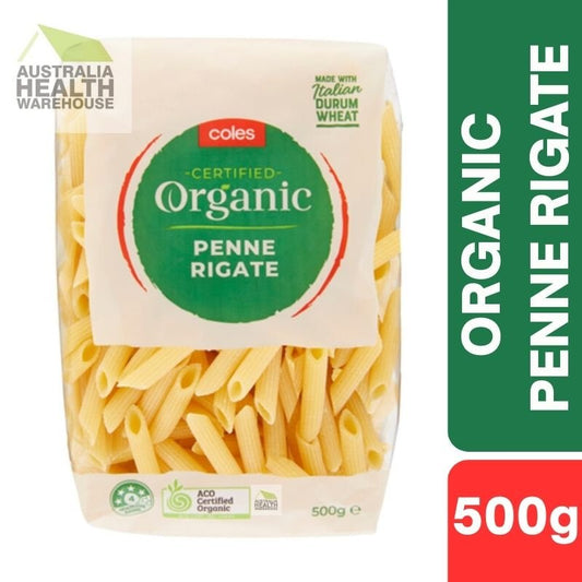 Coles Organic Pasta Penne Rigate 500g