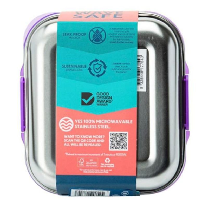 Smash Blue Stainless Steel Meal Box 600mL (PURPLE)