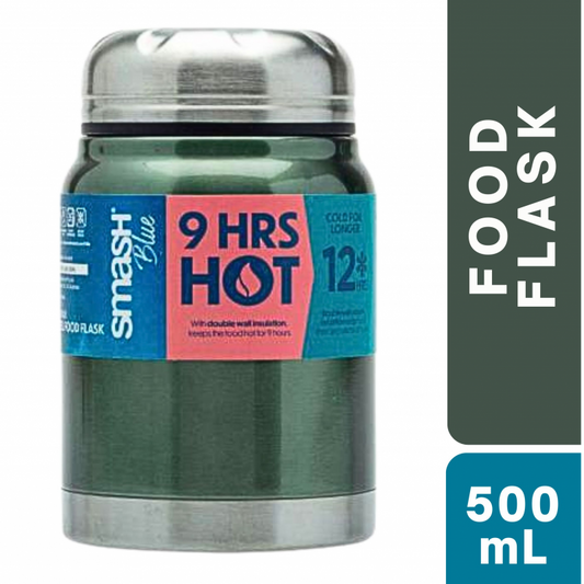 Smash Blue Stainless Steel Food Flask 500mL (GREEN)
