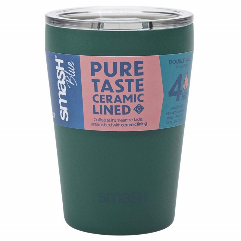 Smash Blue Ceramic Barista Cup 236mL  (Green)